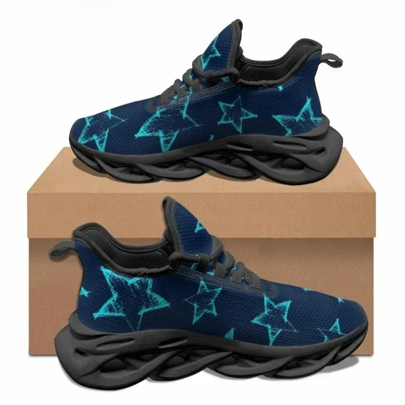 스트리트 패션 플랫 슈즈 스타 패턴 디자인 캐주얼 슈즈 - Men'S Fashion Running Shoes 리뷰 및 가격
