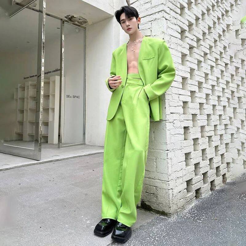 LUZHEN 2026 봄 신상 솔리드 컬러 투피스 세트 - Mens Fashion Blazer 리뷰 및 가격