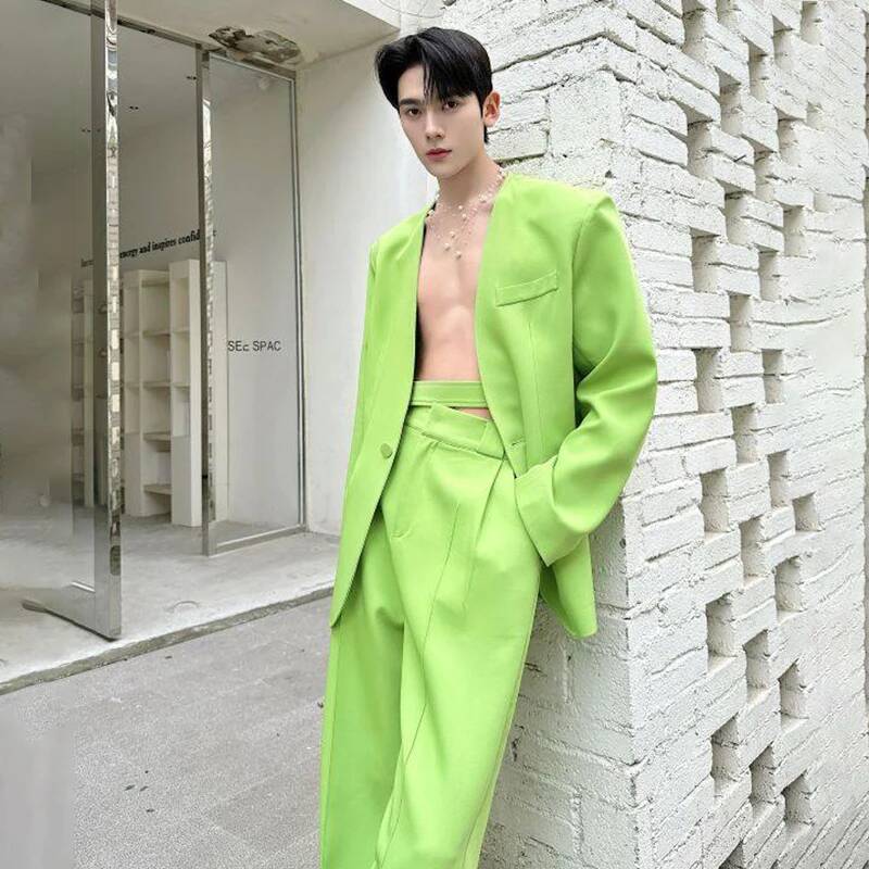 LUZHEN 2026 봄 신상 솔리드 컬러 투피스 세트 - Mens Fashion Blazer 리뷰 및 가격