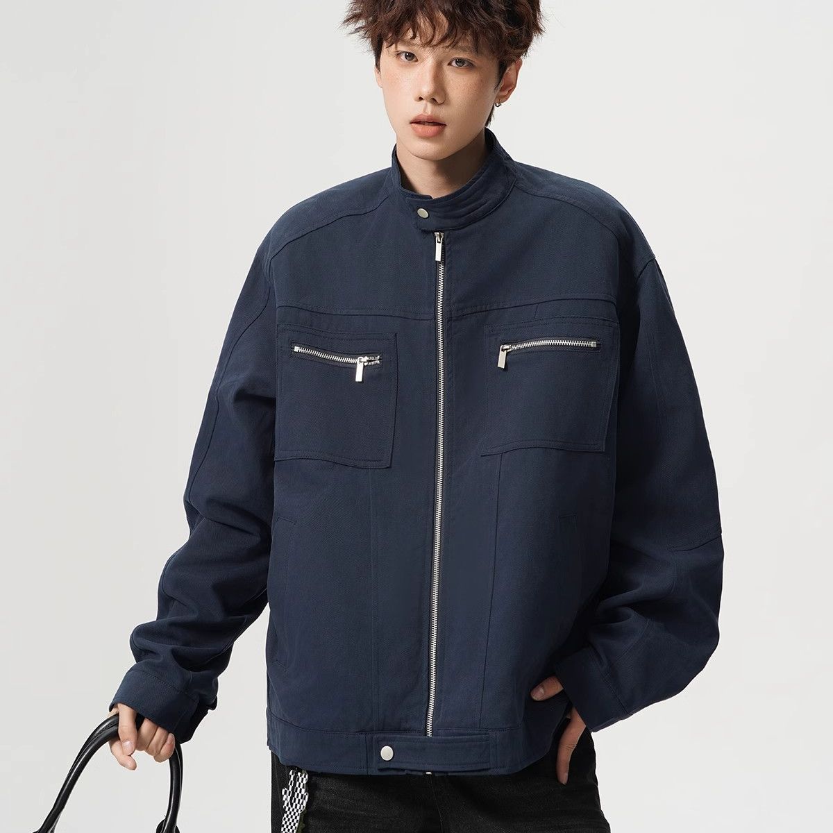 빈티지 해링턴 올드 코트 남성용 봄 가을 커플용 솔리드 - Harrington Jacket 리뷰 및 가격
