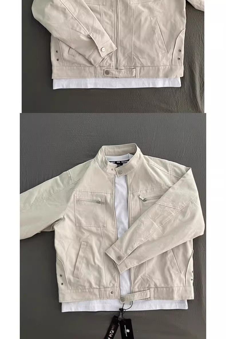 빈티지 해링턴 올드 코트 남성용 봄 가을 커플용 솔리드 - Harrington Jacket 리뷰 및 가격