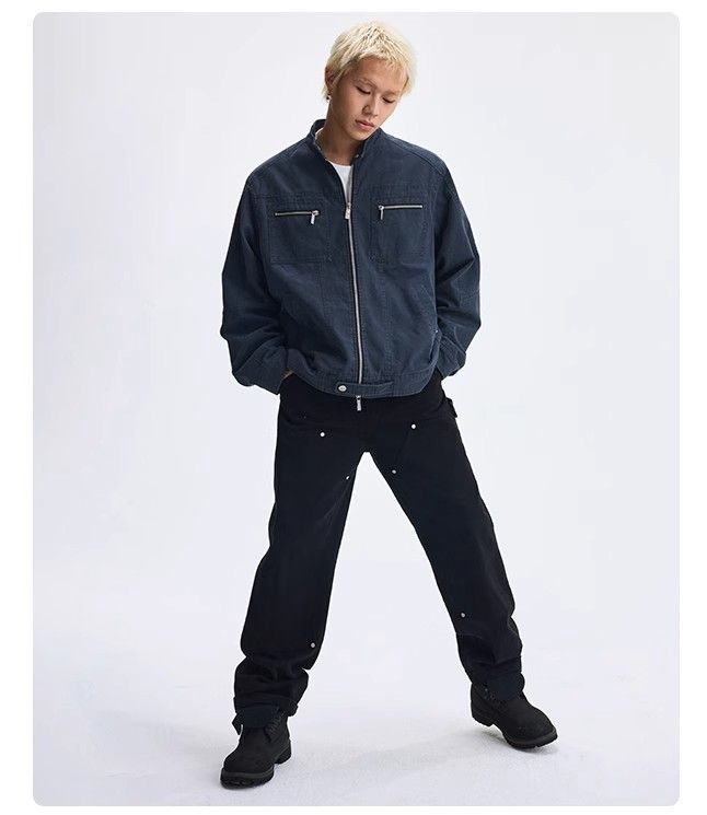 빈티지 해링턴 올드 코트 남성용 봄 가을 커플용 솔리드 - Harrington Jacket 리뷰 및 가격