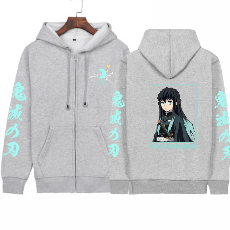 CyAnime 데몬 슬레이어 남성용 지퍼 후드티 캐주얼 - Men'S Fashion Zipper Hoodie 리뷰 및 가격
