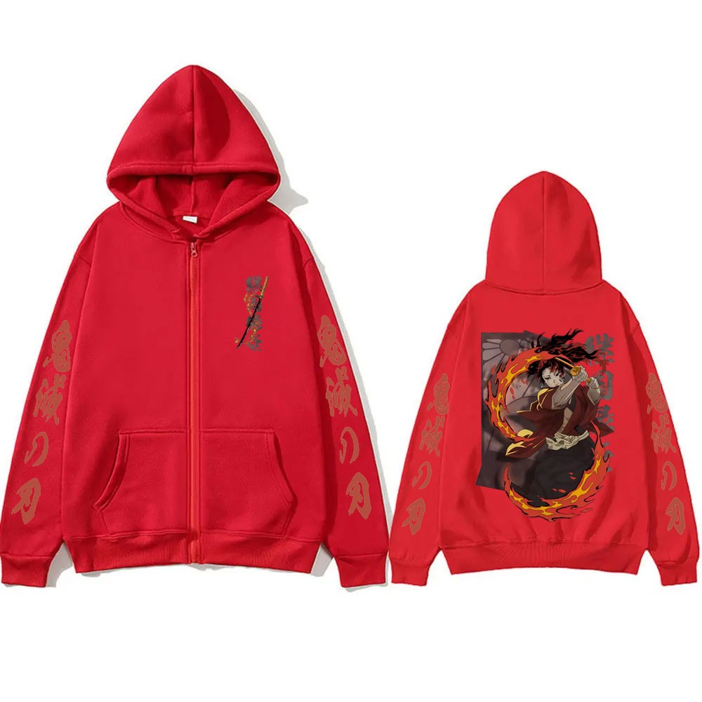 신제품 귀멸의 칼날 츠기쿠니 요리이치 굿즈 지퍼 후드티 - Men'S Fashion Zipper Hoodie 리뷰 및 가격