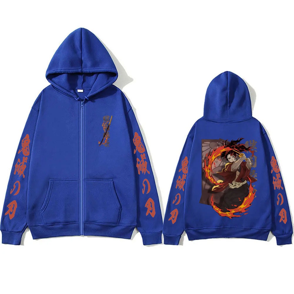 신제품 귀멸의 칼날 츠기쿠니 요리이치 굿즈 지퍼 후드티 - Men'S Fashion Zipper Hoodie 리뷰 및 가격