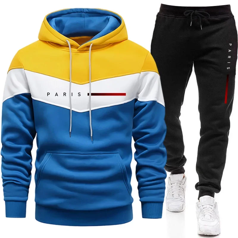 파리 패션 남성 후드티 세트 데일리 캐주얼 스포츠 후드 - Mens Fashion Suits 리뷰 및 가격
