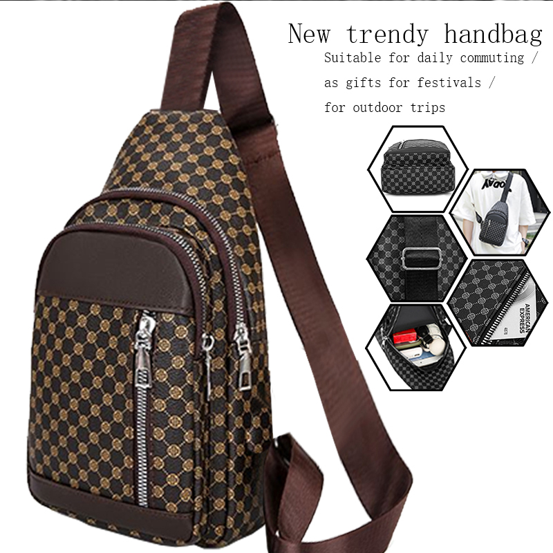 패치워크 도트 디자인의 중성 스타일 기능성 체스트 백, - Men'S Fashion Bag 리뷰 및 가격