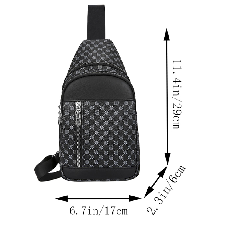 패치워크 도트 디자인의 중성 스타일 기능성 체스트 백, - Men'S Fashion Bag 리뷰 및 가격
