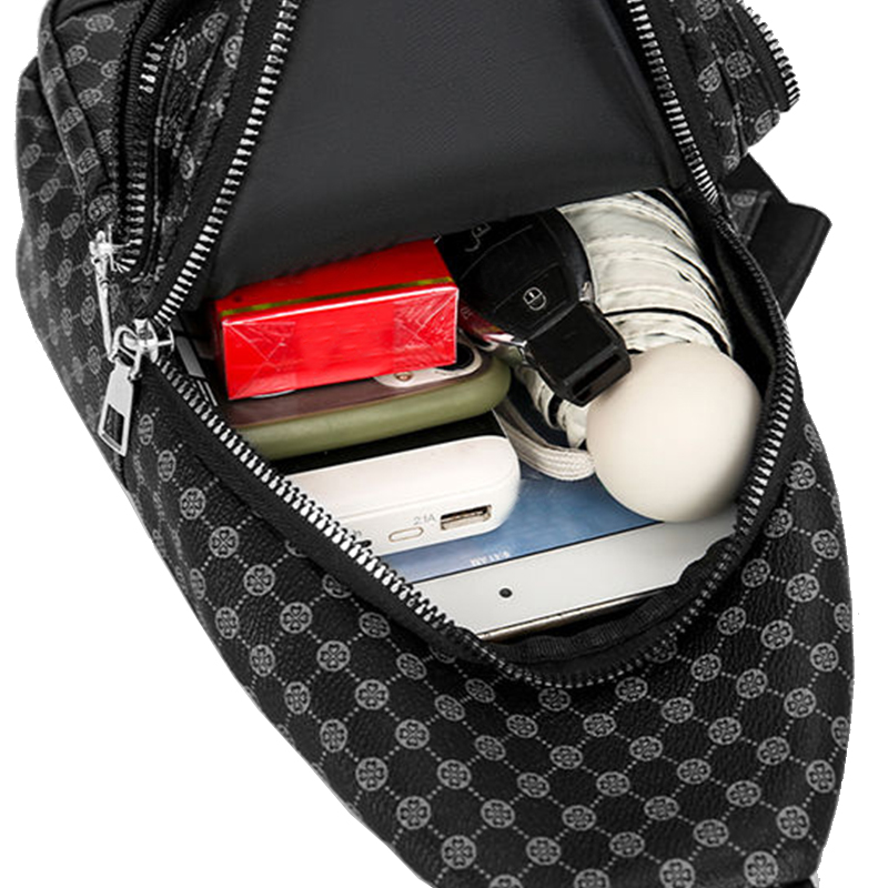 패치워크 도트 디자인의 중성 스타일 기능성 체스트 백, - Men'S Fashion Bag 리뷰 및 가격