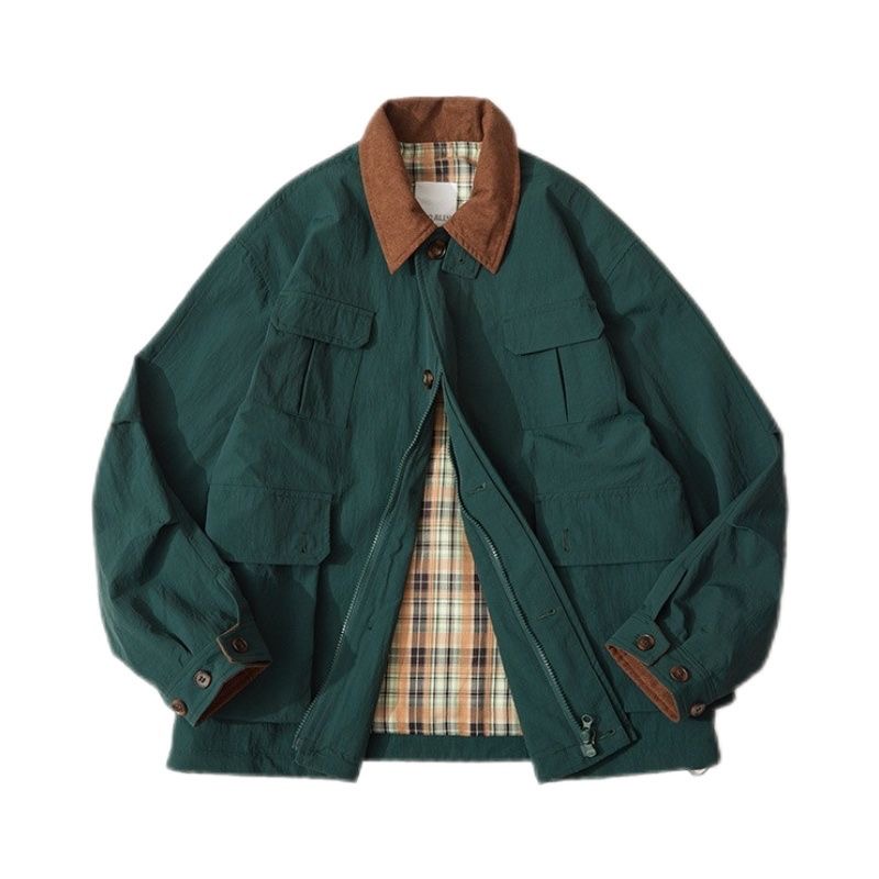 가을과 봄 새로운 패션 트렌드 순색 미국 빈티지 작업복 - Harrington Jacket 리뷰 및 가격