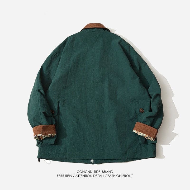 가을과 봄 새로운 패션 트렌드 순색 미국 빈티지 작업복 - Harrington Jacket 리뷰 및 가격