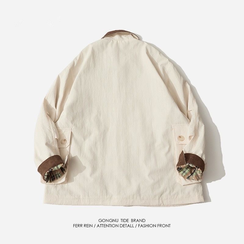 가을과 봄 새로운 패션 트렌드 순색 미국 빈티지 작업복 - Harrington Jacket 리뷰 및 가격