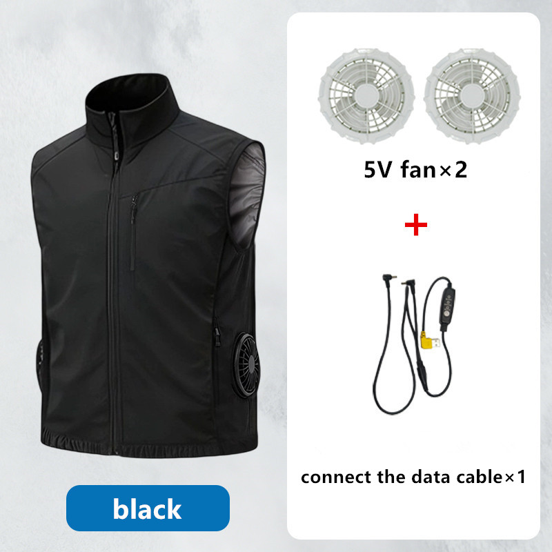 여름 남성용 열사병 예방 냉각 고풍량 팬 지능형 에어컨 - Mens Fashion Zip Up 리뷰 및 가격
