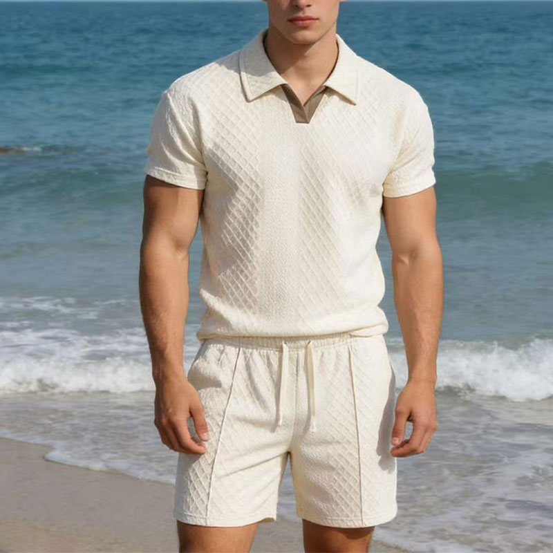 2026 여름 100kg 남성용 솔리드 컬러 와플 라펠 - Mens Fashion Zip Up 리뷰 및 가격